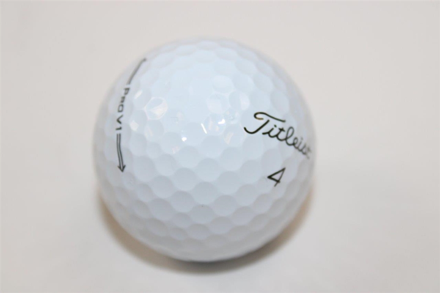 Tom Kim Signed Titleist Golf Ball JSA ALOA