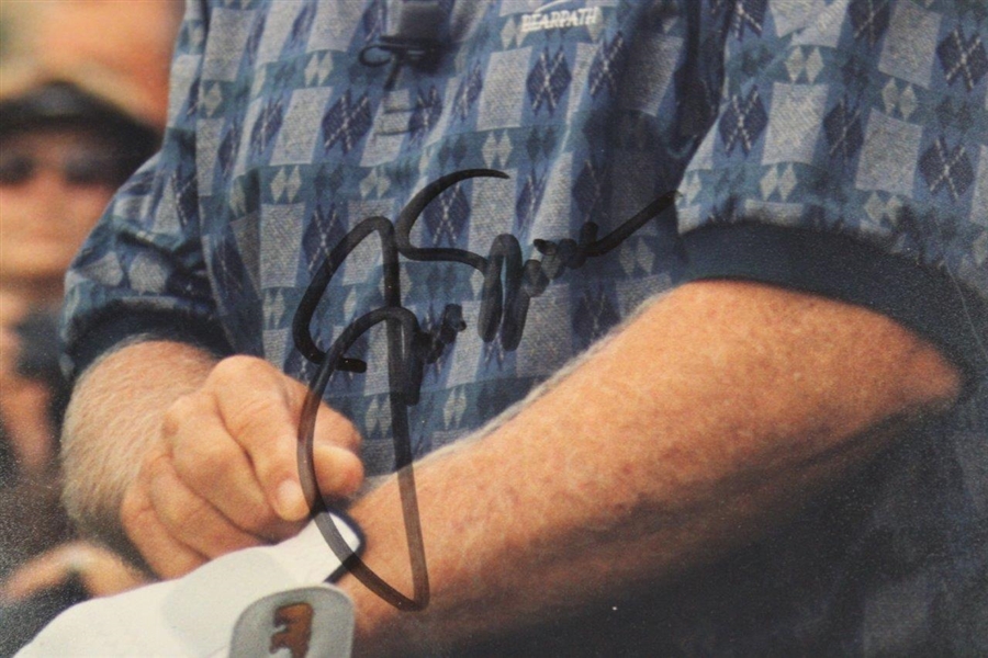 Jack Nicklaus Signed Adjusting Golf Glove Photo JSA ALOA