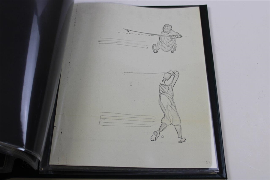 Bobby Jones Hand Drawn Doodle & Images With Correspondence To Anthony Ravielli