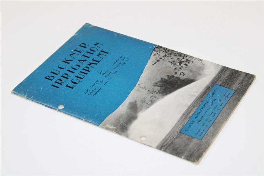 1933 Buckner Irrigation Equipment Booklet 1933 - Wendell Miller Collection