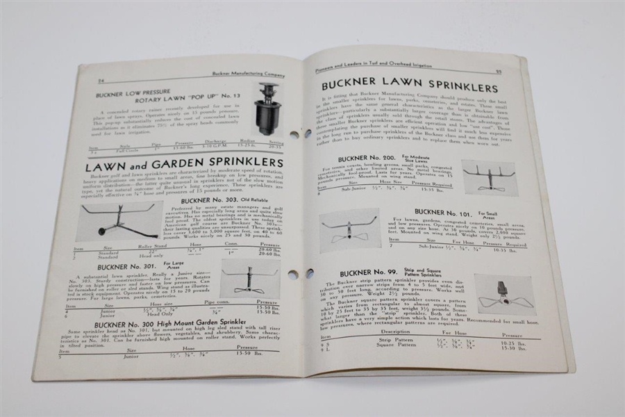 1933 Buckner Irrigation Equipment Booklet 1933 - Wendell Miller Collection