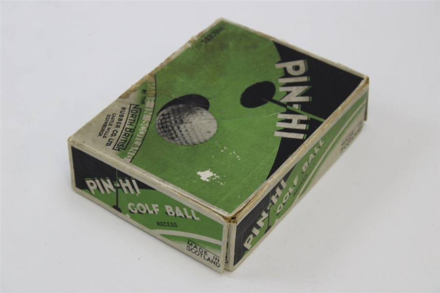 1930's North British Pin-Hi Rcessed Dozen Golf Ball Box