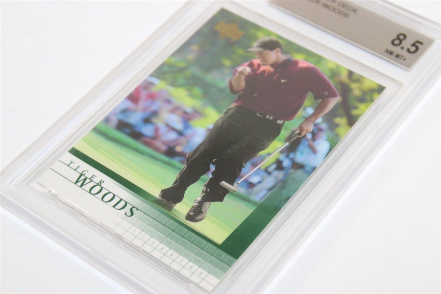 2001 Tiger Woods Upper Deck Rookie Card BGS #0001437278 NM-MT+ 8.5
