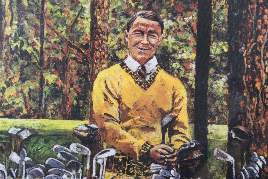 Gene Sarazen Major Victories Golf Bags Painting Print - Framed