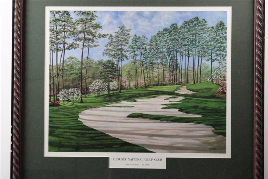 Augusta National Golf Club '10th Hole in April' Garner Print - Framed