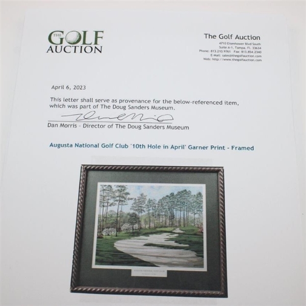 Augusta National Golf Club '10th Hole in April' Garner Print - Framed