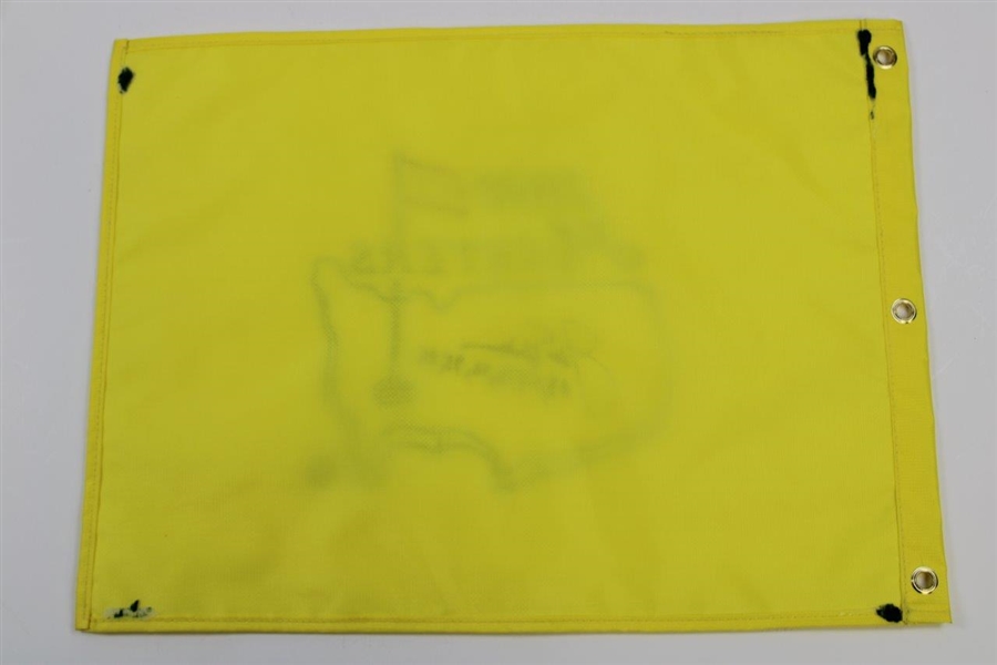 Jack Nicklaus Signed 2002 Masters Embroidered Flag with Years Won JSA ALOA