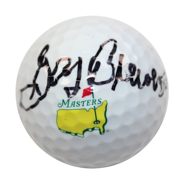 Gay Brewer Signed Titleist Masters Logo Golf Ball JSA ALOA