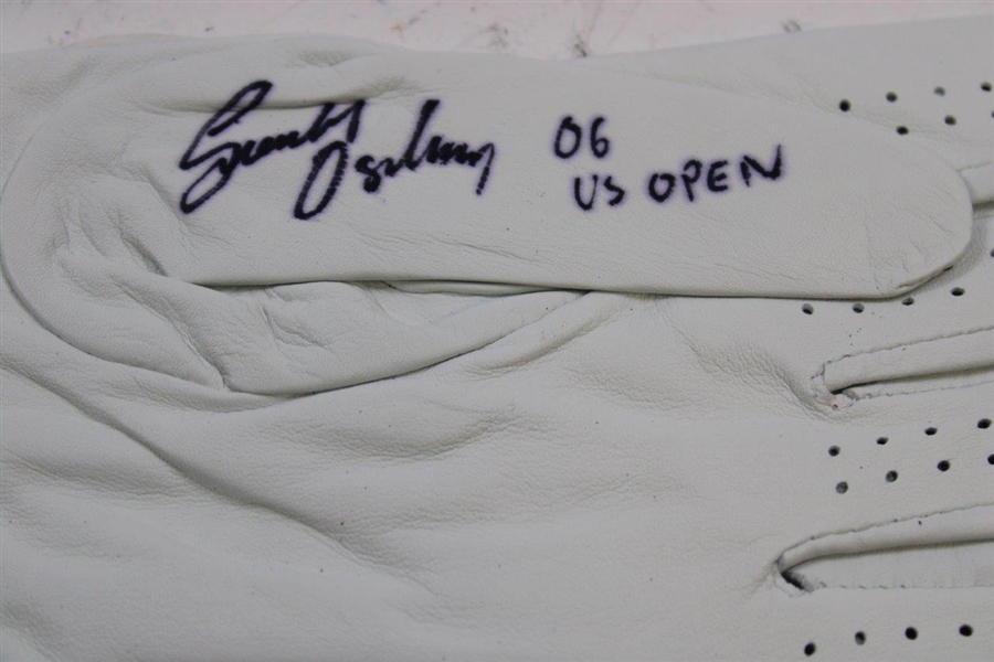 Bolt, Pavin, Furgol & Five (5) other US Open Champions Signed Golf Gloves JSA ALOA