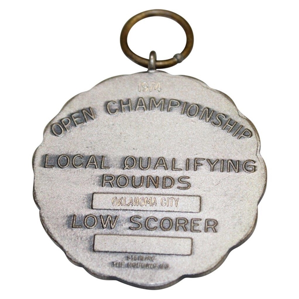 Danny Edwards' 1974 US Open Sectional Low Scorer USGA Sterling Medal - Oklahoma City