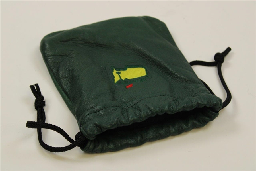 Masters Tournament Logo Dark Green Tie String Valuables Pouch