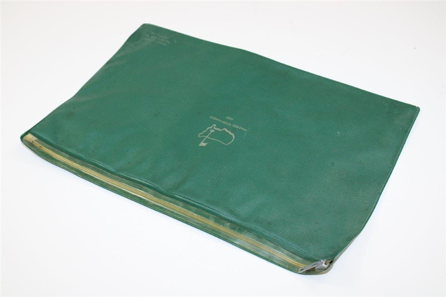 1957 Masters Tournament Press Pouch Belonging to Robert Sommers (Baltimore Sun)
