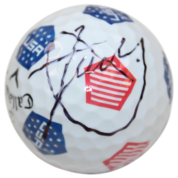 Xander Schaufele Signed Callaway USA Logo Golf Ball JSA ALOA