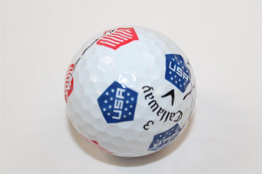 Xander Schaufele Signed Callaway USA Logo Golf Ball JSA ALOA