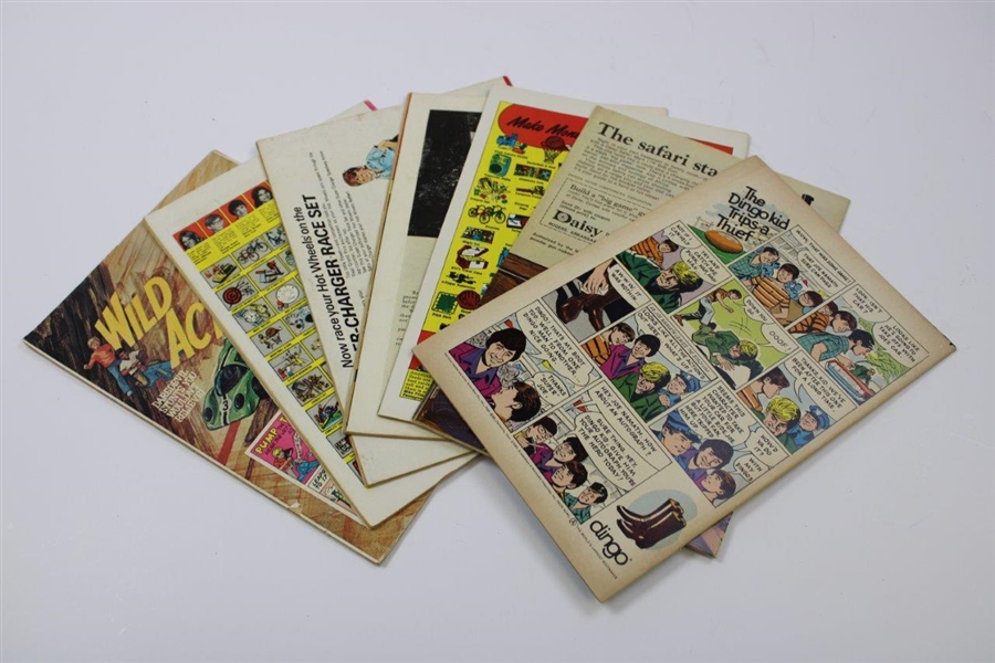 Lot of Seven (7) 1970s Comics Including Walt Disney Showcase
