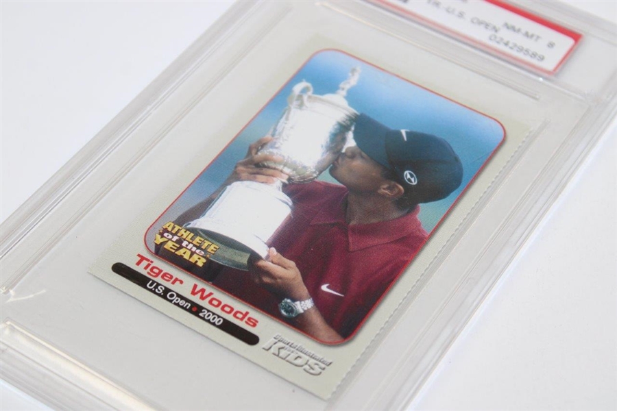 Tiger Woods 2001 S.I. For Kids Athlete Of The Year US Open PSA 8 02429589