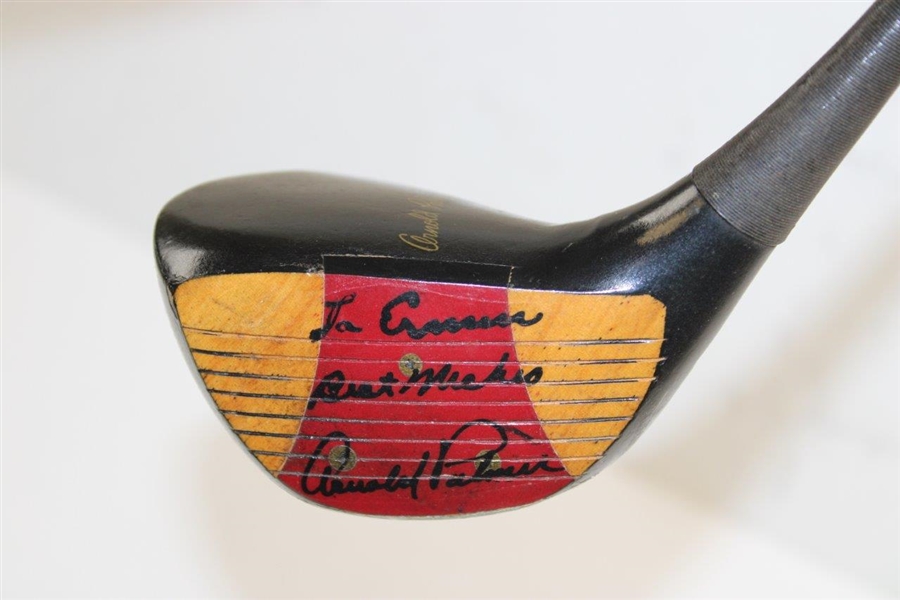 Arnold Palmer Game Used Personal Driver Gifted & Signed to Ermin Lucas JSA ALOA