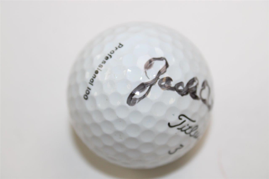 Jack Fleck Signed Titleist 3 Logo Golf Ball JSA ALOA