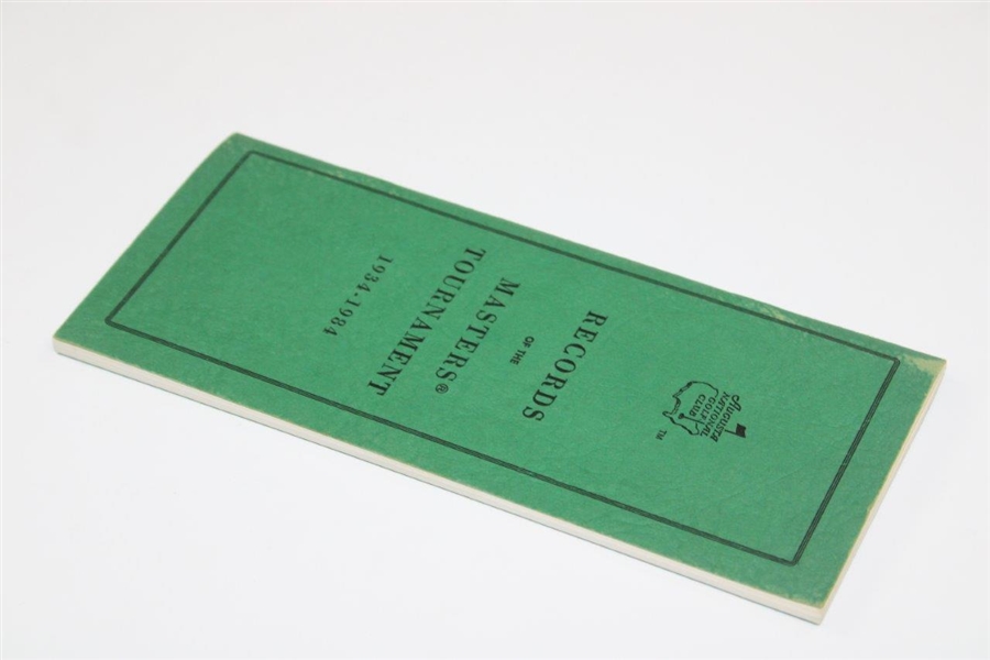 1934 – 1984 Records of The Masters Tournament Booklet