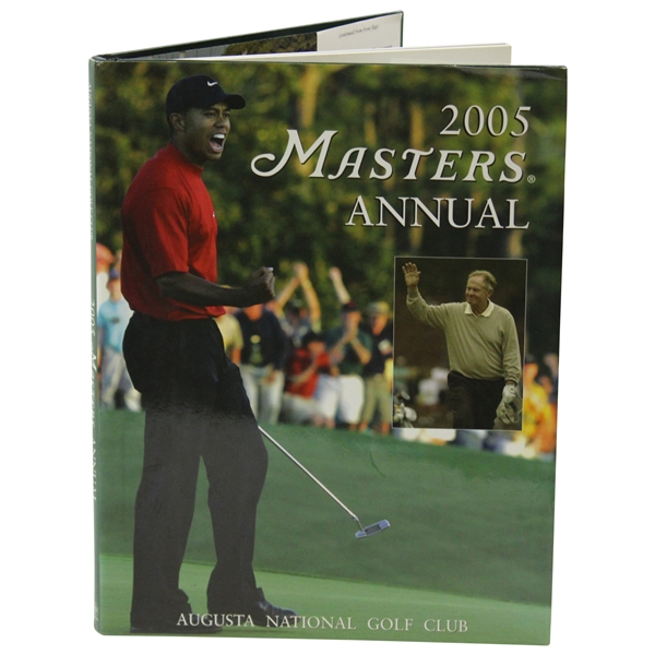 2005 Masters Tournament Green Annual Book with Dustjacket - Tiger Woods Winner