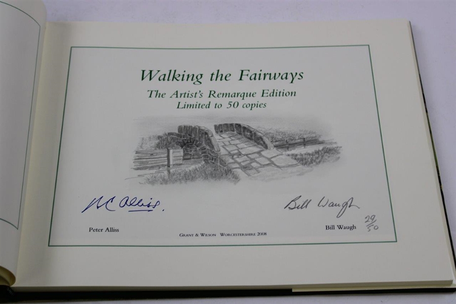 2008 'Walking The Fairways' First Edition #28/50 Artist’s Remarque Edition by Bill Waugh