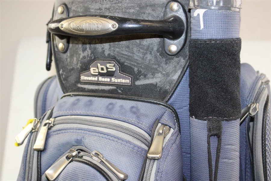 Elevated Base System Blue Golf Bag
