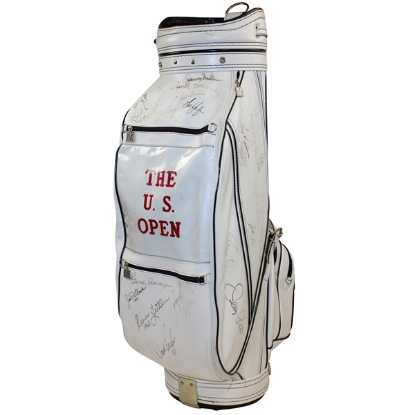 US Open Champs Multi-Signed 'The U.S. Open' Commemorative Full Size Golf Bag JSA ALOA