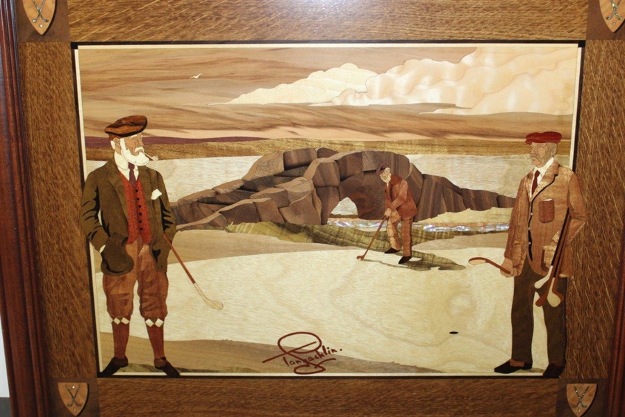 The Tony Jacklin Collection 'The Swilken Burn' Engraved Wood Display