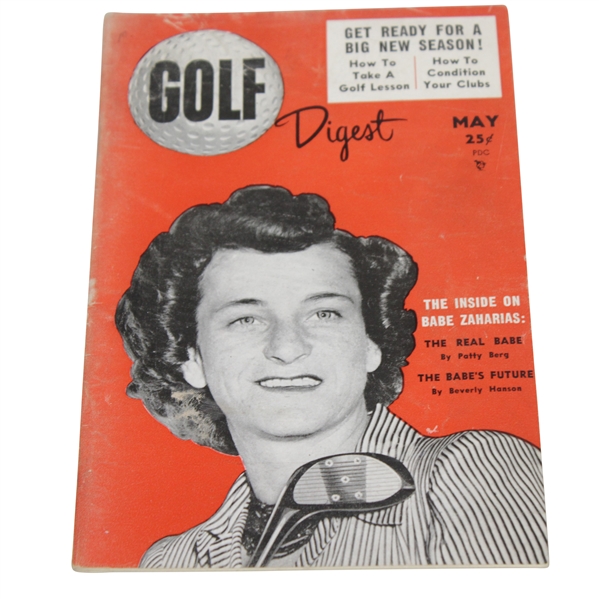 1954 Babe Zaharias Golf Digest Cover Magazine