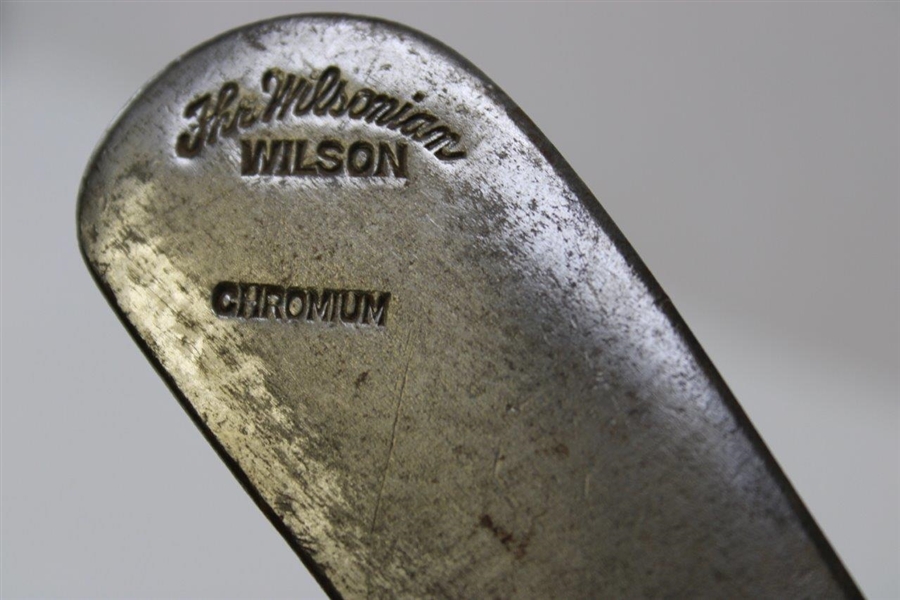 The Wilsonian Chromium Aim Rite Hickory Putter