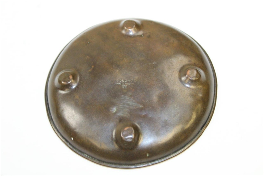 Copper Ash Tray - Early 1900’s Raised Golfer Image Made in England