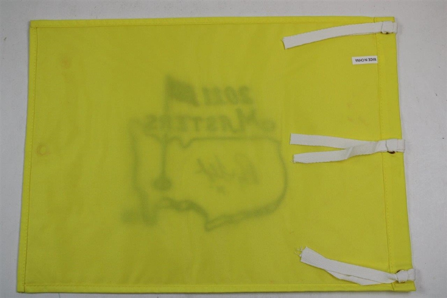 Ray Floyd Signed 2011 Masters Embroidered Flag with '76' JSA ALOA