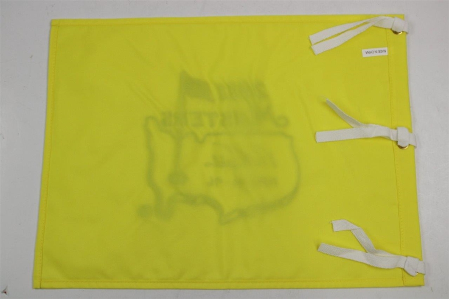 Nick Faldo Signed 2011 Masters Embroidered Flag with '1989-90-96' JSA ALOA