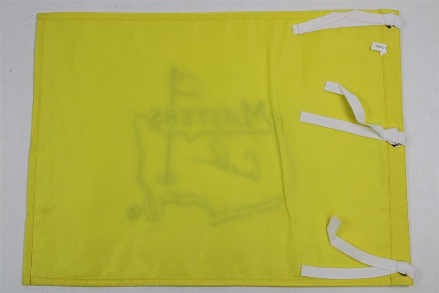 Arnold Palmer Signed Undated Masters Embroidered Flag JSA ALOA