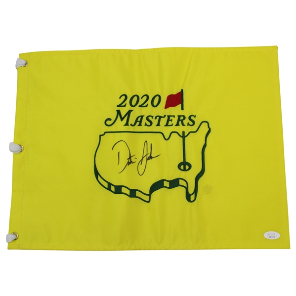 Dustin Johnson Signed 2020 Masters Embroidered Flag JSA #BB22443