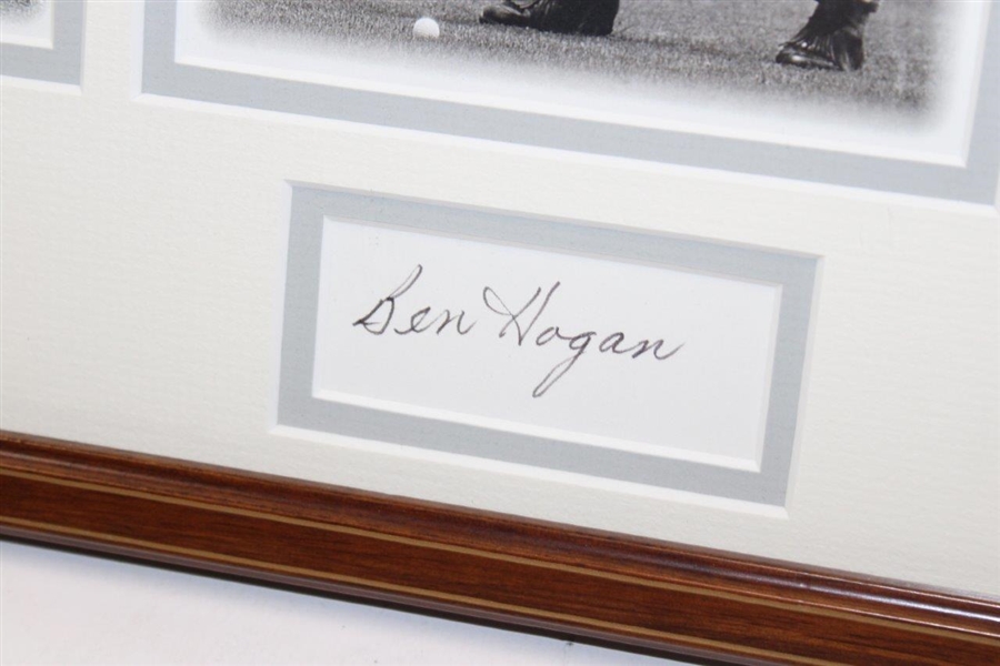Ben Hogan Signed Swing Sequence Photos Framed PSA #AN06410