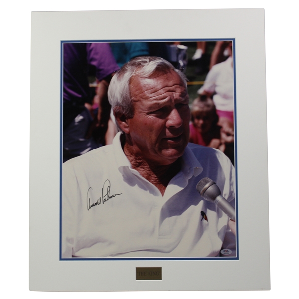 Arnold Palmer Signed The King Photo Poster PSA #AM60528