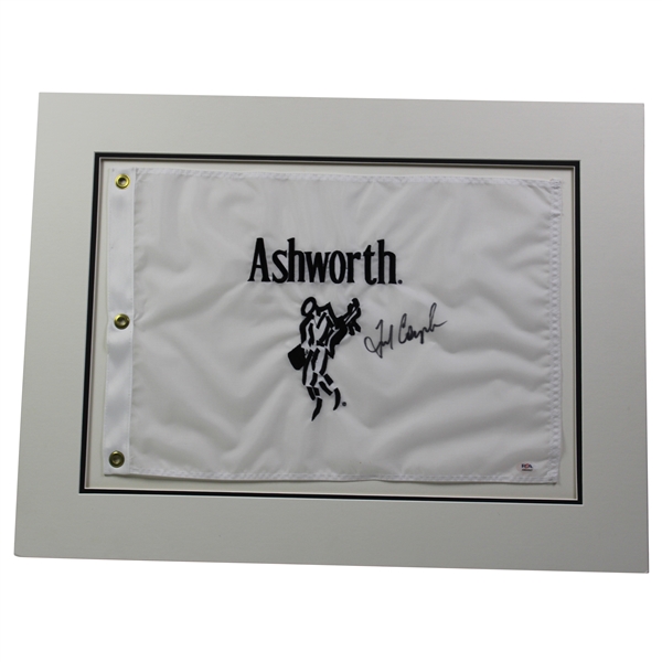 Fred Couples Signed Ashworth Embroidered Flag Poster PSA #AM60527