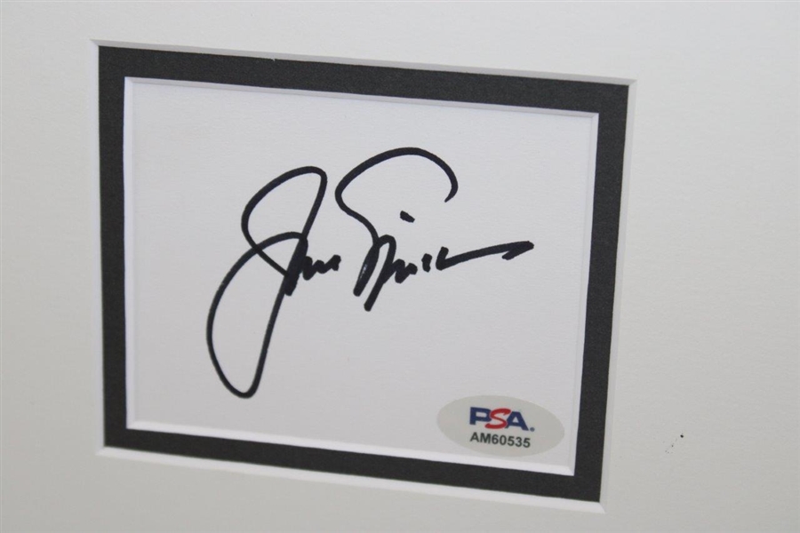 Jack Nicklaus Signed Cut Signature Magazine Display Poster PSA #AM60535