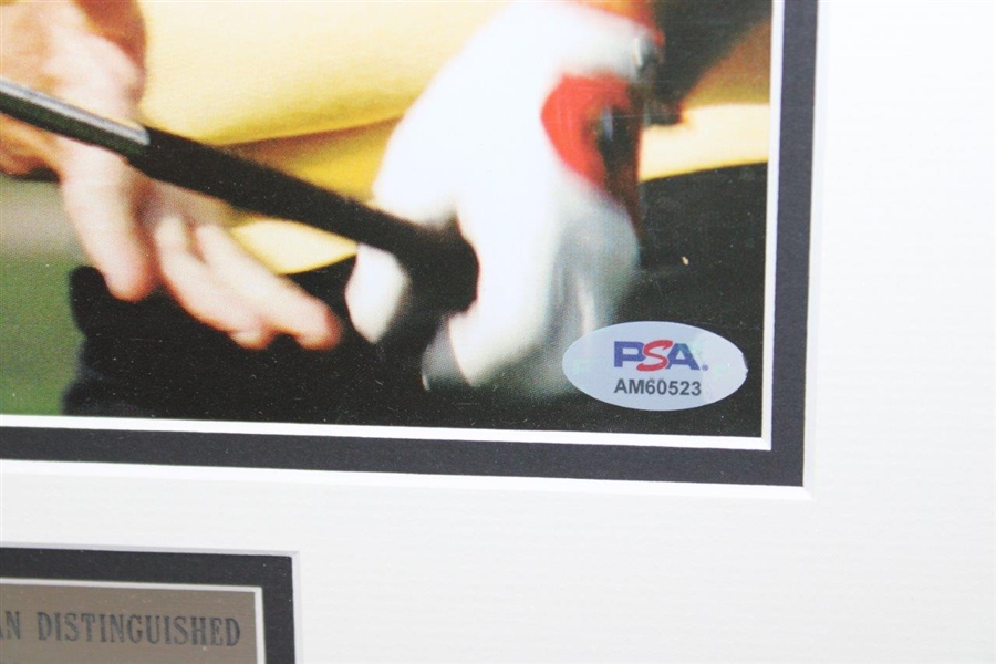 Arnold Palmer Signed 1996 Reagan Distinguished American Award Poster Display PSA #AM60523