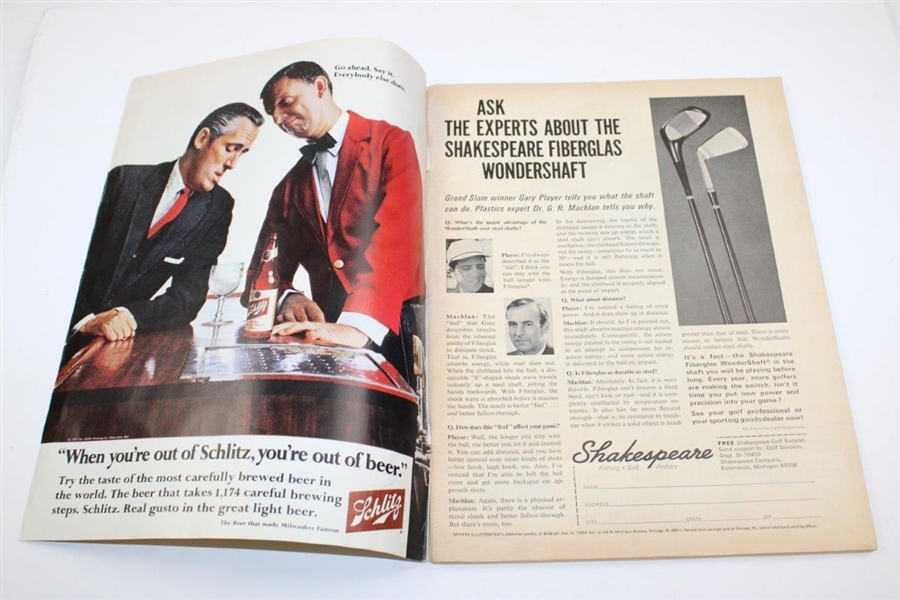 Jack Nicklaus Signed April 10th 1967 Sports Illustrated Magazine PSA# AM60419