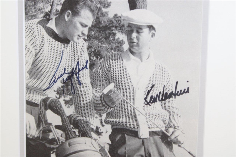 Ken Venturi & Frank Gifford Signed Photo From Pebble beach in 1959 Framed PSA #AN06448