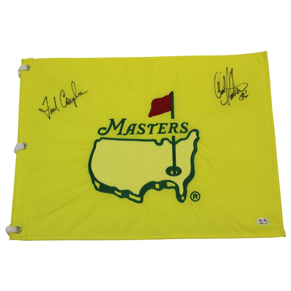 Fred Couples & Craig Stadler Signed 1997 Masters Embroidered Flag PSA#AM53670