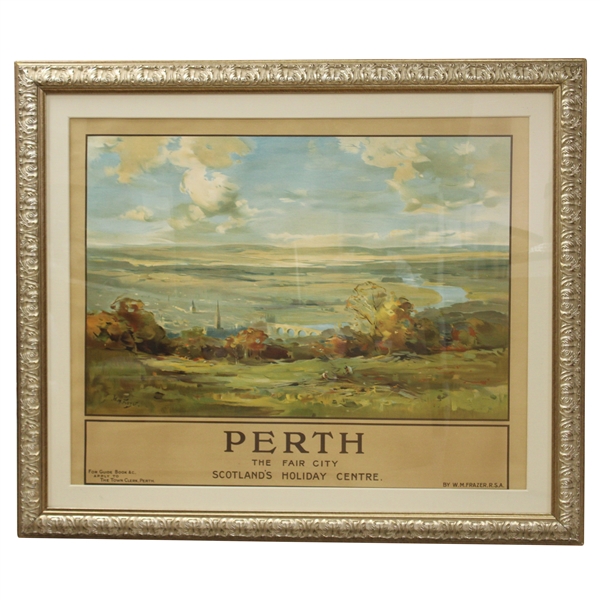 'Perth - The Fair City - Scotland's Holiday Center' Original Advertising Poster by William Miller Frazer