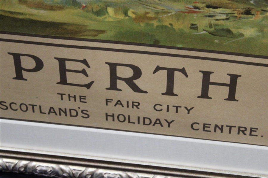 'Perth - The Fair City - Scotland's Holiday Center' Original Advertising Poster by William Miller Frazer