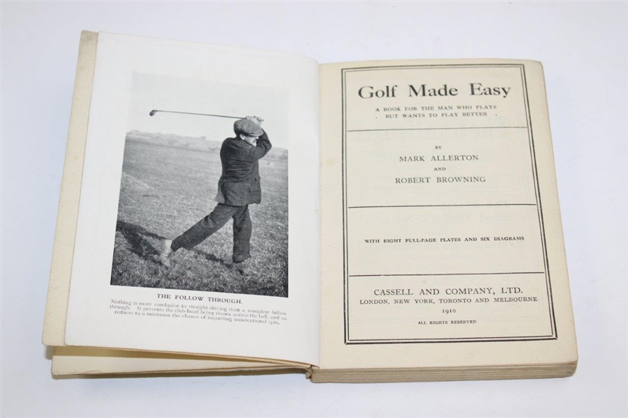 1910 'Golf Made Easy' First Edition by Mark Allerton & Robert Browning