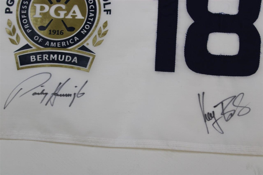 Watson, Simpson, Harrington & Bradley Signed PGA Grand Slam of Golf at Bermuda Flag JSA ALOA