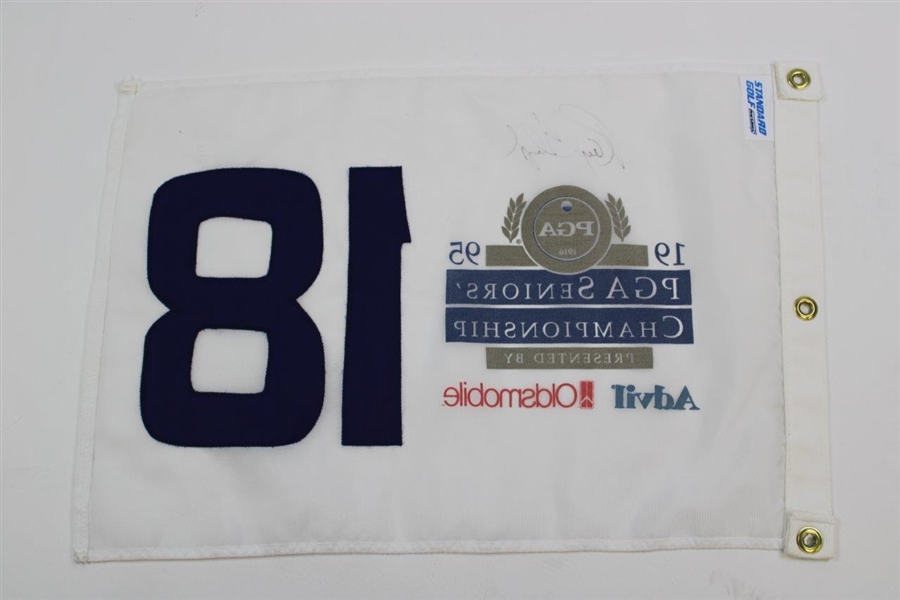 Champion Ray Floyd Signed 1995 Oldsmobile Seniors' PGA Championship Flag JSA ALOA