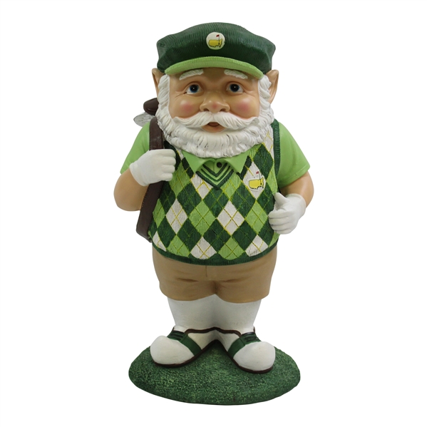 2016 Masters Tournament Ltd Ed Golfer Gnome w/Argyle Sweater in Original Box - 1st Gnome!