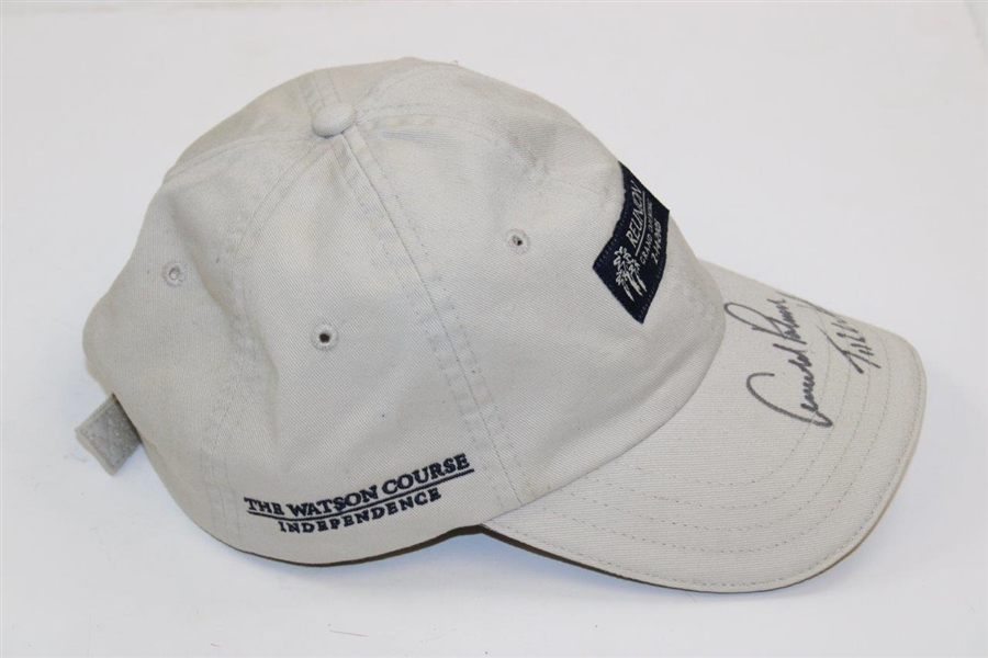 Arnold Palmer & Tom Watson Signed 2005 Reunion Grand Opening Hat JSA ALOA